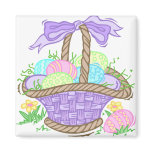 Cute Easter Basket Design magnets
