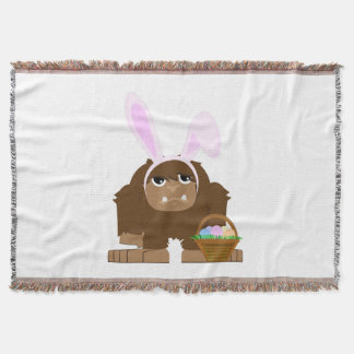 "Silhouettes" - Bigfoot Print Fleece Blanket - Olheiser Art