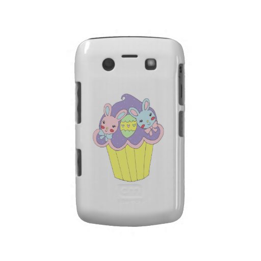Cute Easter Bunnies Cupcake Blackberry Bold Cases