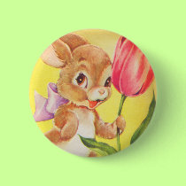 Cute Easter Bunny buttons