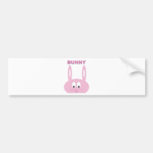 Cute Easter Bunny Character Bumper Stickers