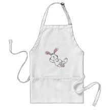 Cute Easter Bunny Chilling out Apron