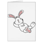 Cute Easter Bunny Chilling out Cards