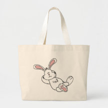 Cute Easter Bunny Chilling out Tote Bag