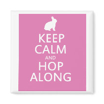 Cute Easter Bunny Hop Along Magnet