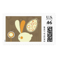 Cute Easter Bunny Postage Stamp stamp