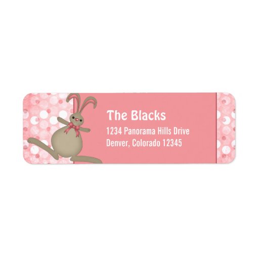 Cute Easter Bunny Rabbit Easter Mailing Labels Zazzle