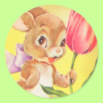Cute Easter Bunny stickers