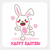 Cute Easter Bunny stickers