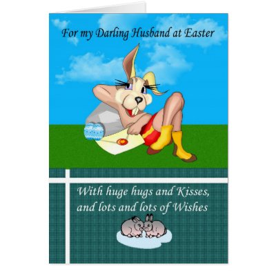 cute, Easter card for husband, sexy rabbit by moonlake cute, Easter card for husband, sexy rabbit by moonlake