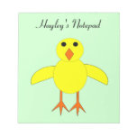 Cute Easter Chick Customizable Notepad