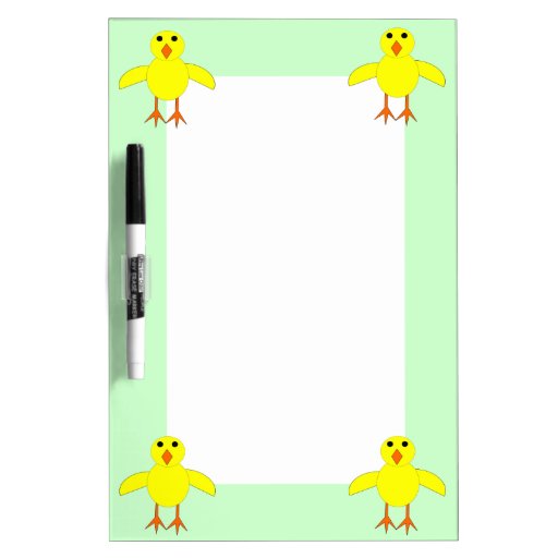 Cute Easter Chick Memo Board Dry Erase Board