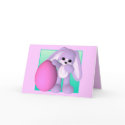 Cute Easter Egg Bunny Card
