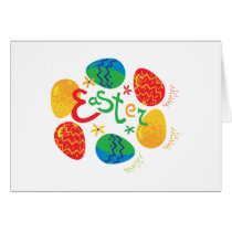 Cute "Easter Egg" cirlce design cards
