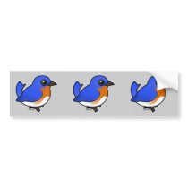 Cute Eastern Bluebird Bumper Sticker