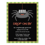 Cute Eight Eyed Spider Halloween Party Invitations