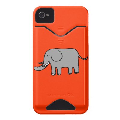 Cute elephant iphone 4 id case
