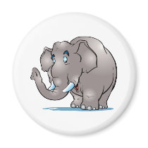 Cute Elephant Refrigerator Magnet