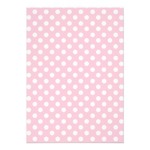 Cute Elephant Pink Polka Dot Baby Shower Invitations