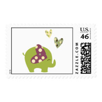 cute elephant postage stamps