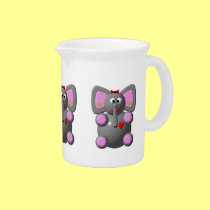 Cute Elephant wearing Earrings pitchers