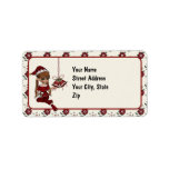 Cute Elf Christmas Address Labels