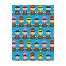 Cute Elves Christmas Postcard by markmurphycreative Cute Elves Christmas Postcard