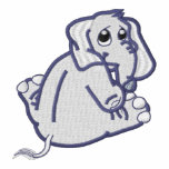 Cute Embroidered Baby Elephant Embroidered Hoodie