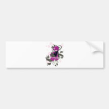 cute emo kid sitting on a flower bumper sticker