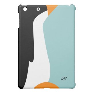 Cute Emperor Penguin cartoon on an iPad Mini Case