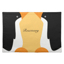 Cute Emperor Penguins On A Placemat