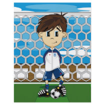 Cute England Soccer Boy Flyer