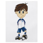 Cute England Soccer Boy Flyer