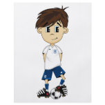 Cute England Soccer Boy Flyer