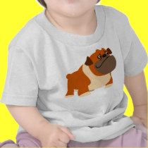 Nette englische Bulldoggen-Baby-Kleidung t-shirts