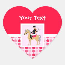Cute Equestrian Girl. Sticker