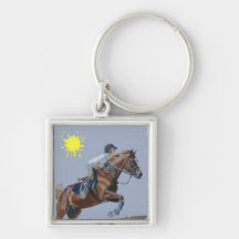 Cute Equestrian Horse Hunter/Jumper Keychain