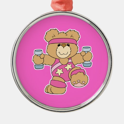cute exercise fitness aerobics bear christmas ornament cute exercise fitness aerobics bear christmas ornament
