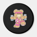 Cute Exercise Fitness bear Magnets