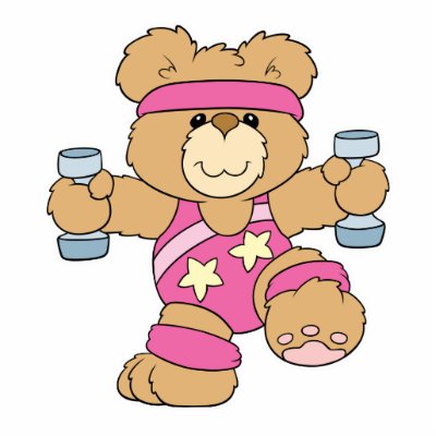 Aerobics Workouts on Silly Aerobics Exercise Bear  Such A Cute Little Bear Expressing