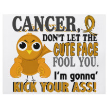 Cute Face Fool You Appendix Cancer Full Color Flyer