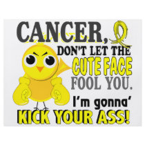 Cute Face Fool You Bladder Cancer Custom Flyer