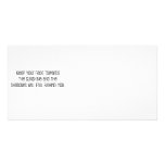 Cute, "Face Towards the Sunshine" quote Picture Card