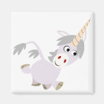 Cute Facetious Cartoon Unicorn Magnet magnets