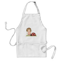 Cute Fairy Girl and Ladybug aprons