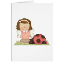 Cute Fairy Girl and Ladybug cards by cutespot Cute Fairy Girl and Ladybug cards