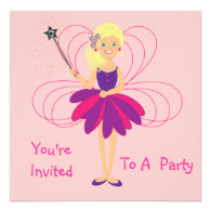 Cute Fairy Party Invitations
