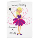 Cute Fairy Personalised Birthday Card
