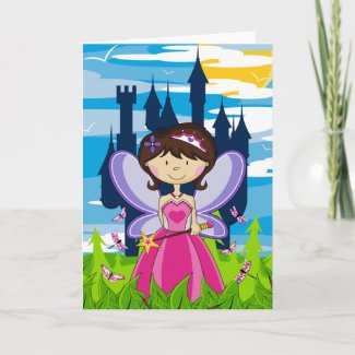 Cute Fairy Princess Greeting Card card