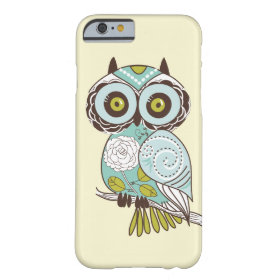 Cute Fancy Retro Groovy Owl Custom iPhone 6 Case